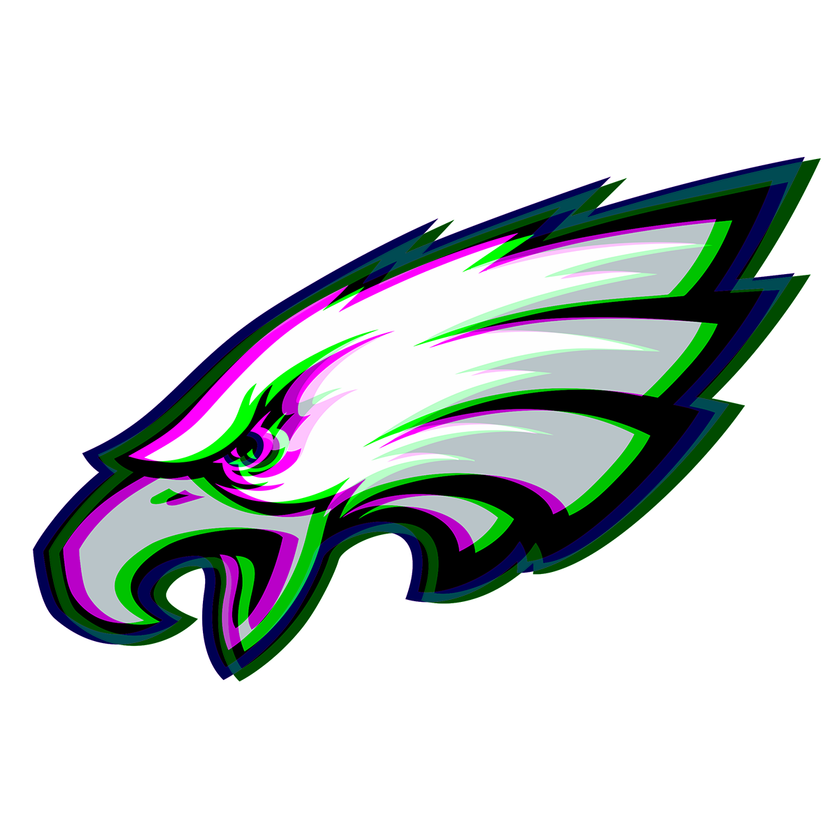 Phantom Philadelphia Eagles logo decal supplier